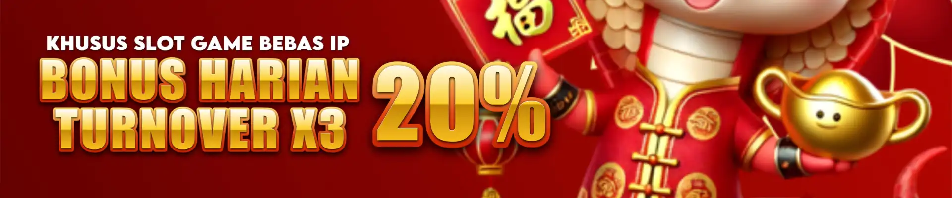 BONUS DEPOSIT HARIAN 20% KHUSUS SLOT