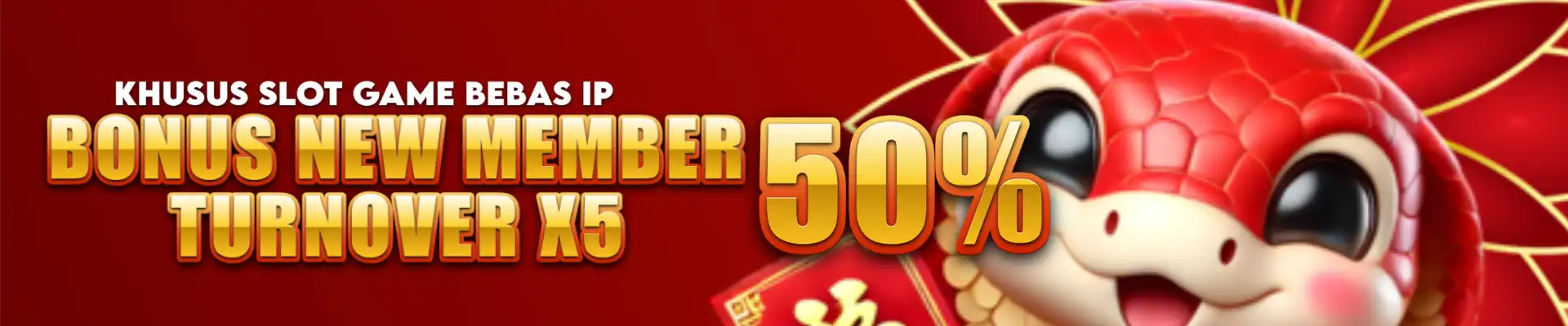 BONUS NEW MEMBER 50% KHUSUS GAME SLOT